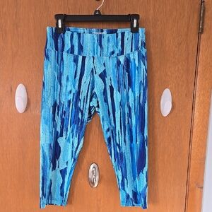 Marika Blue Patterned Leggings